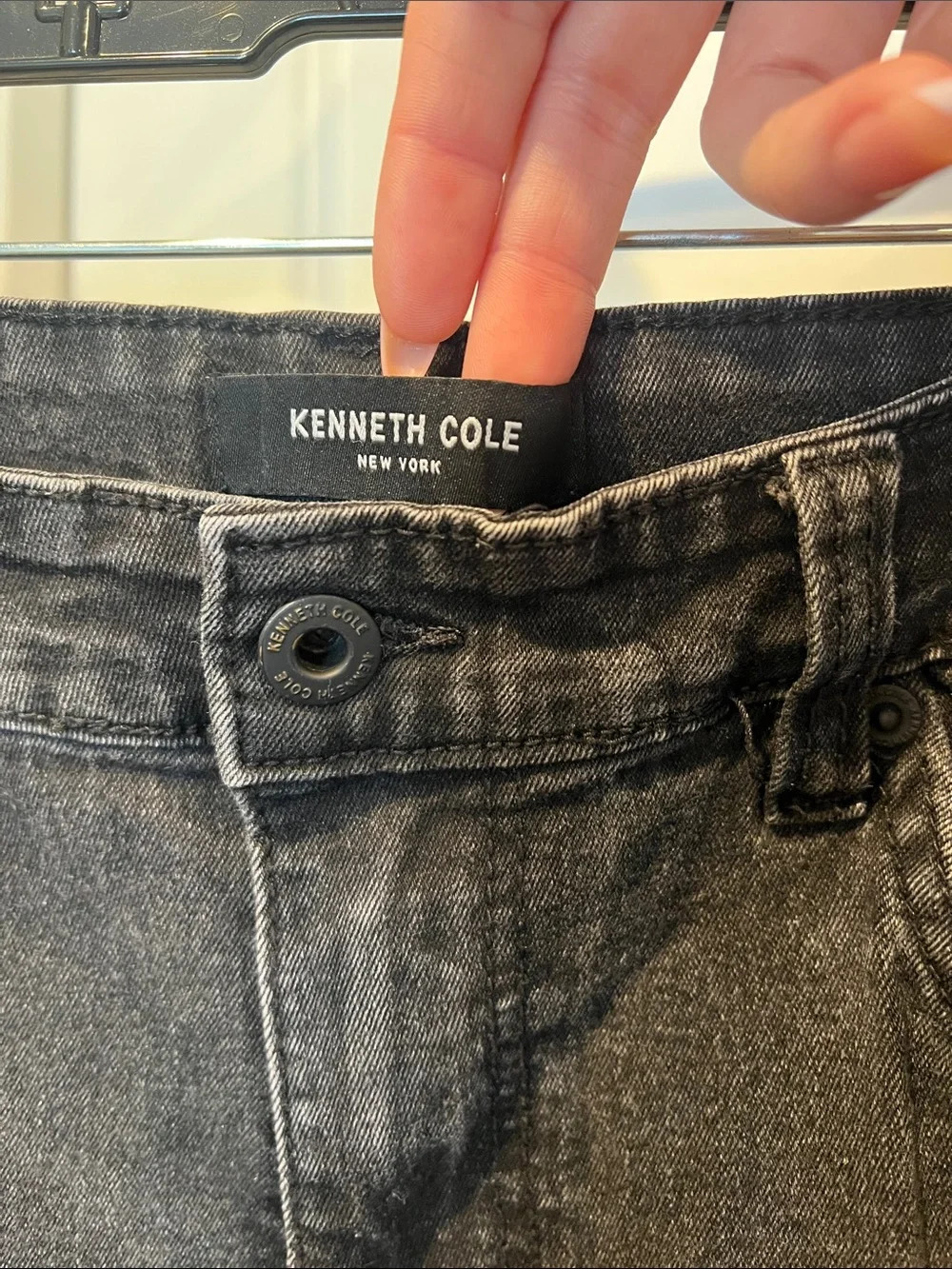 Kenneth Cole Slim Men's Jeans in Faded Black - Picture 2 of 8